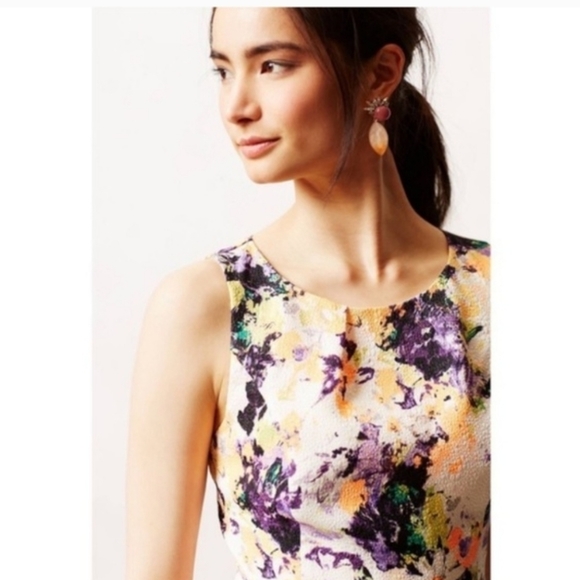 Anthropologie Maeve Pebble Flower Dress - Picture 2 of 13